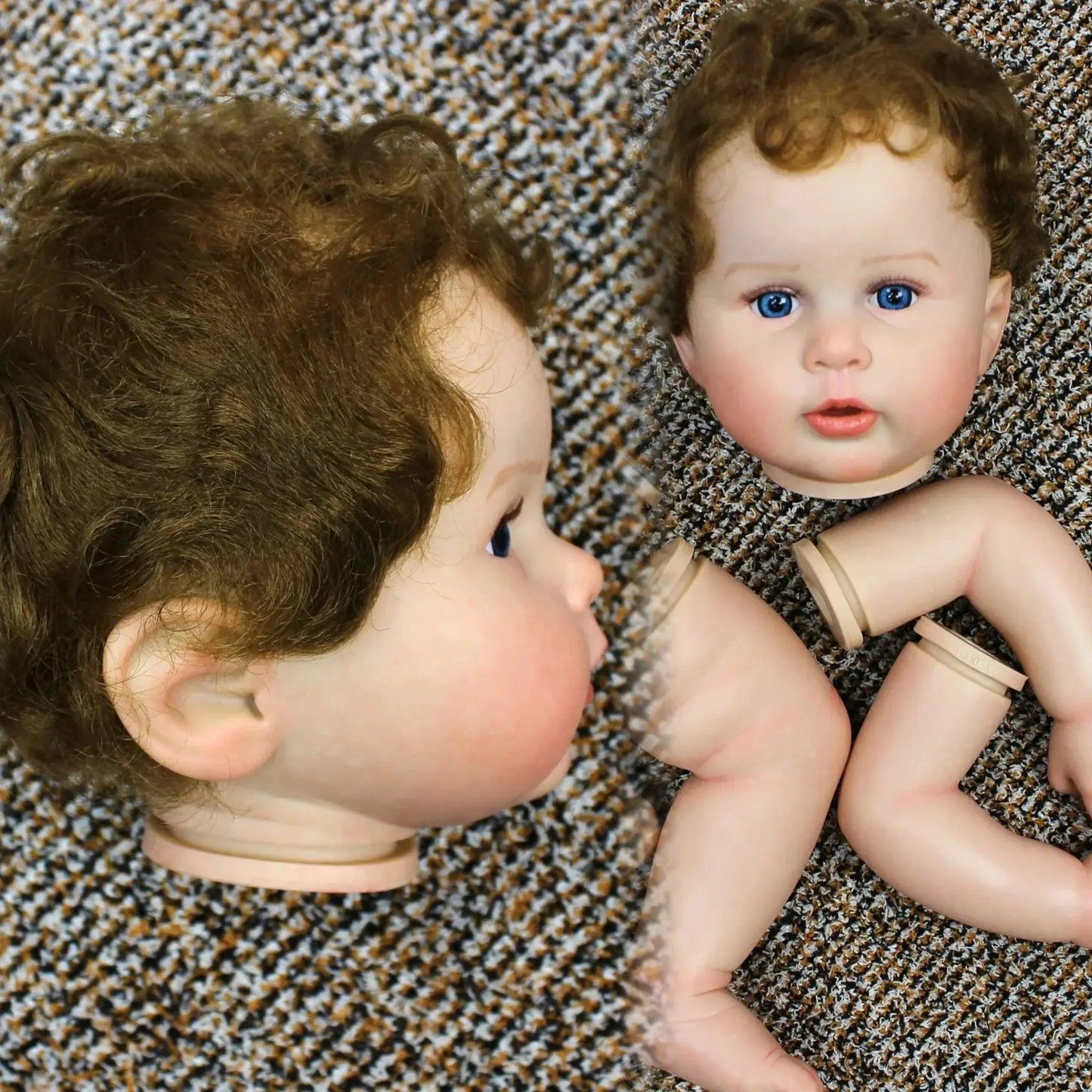  22 Inch Reborn Doll Kit Unassembled Rooted Hair -  ToylandEU™