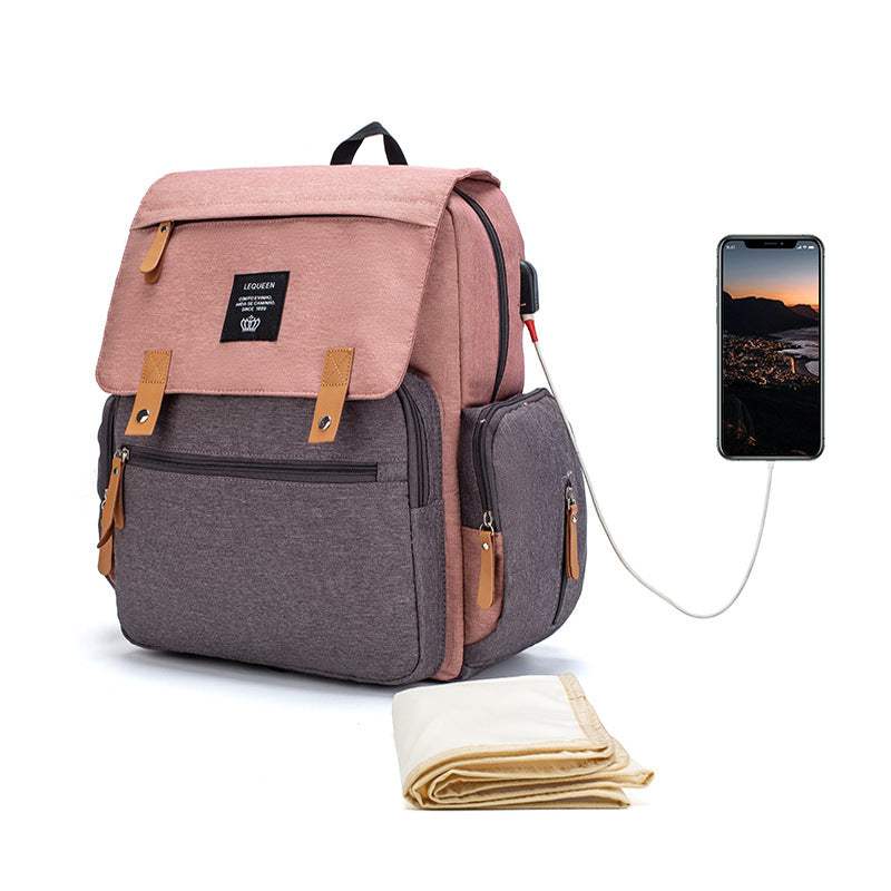 LEQUEEN Large Capacity Mummy Bag | Oxford Cloth