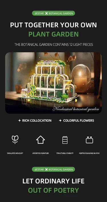 2231PCS Plant Garden Building Blocks City Street Model MOC Bricks Set With Light - ToylandEU