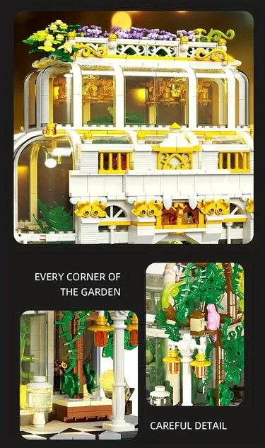 2231PCS Plant Garden Building Blocks City Street Model MOC Bricks Set With Light - ToylandEU