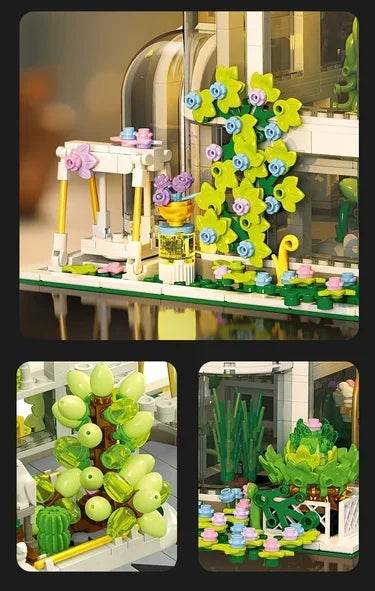 2231PCS Plant Garden Building Blocks City Street Model MOC Bricks Set With Light - ToylandEU