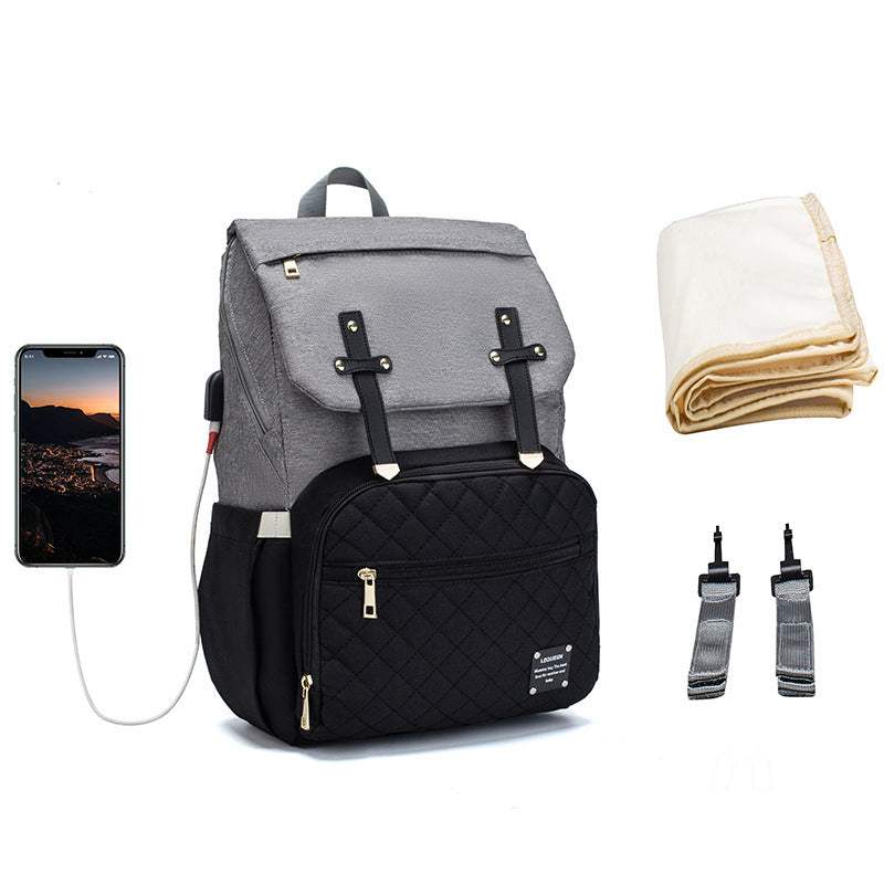 LEQUEEN Large Capacity Mummy Bag | Oxford Cloth