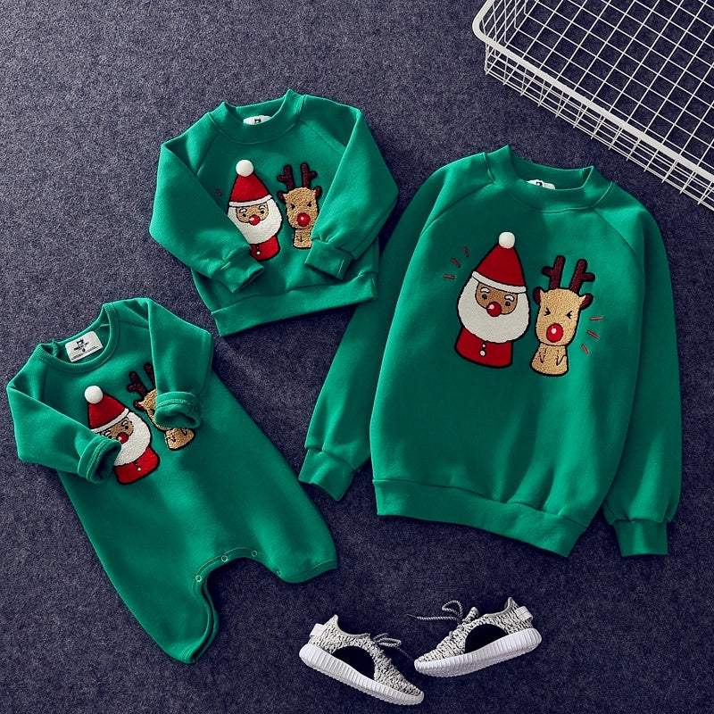 Kids' Christmas Cotton Clothes Set | Cartoon Animation | Unisex