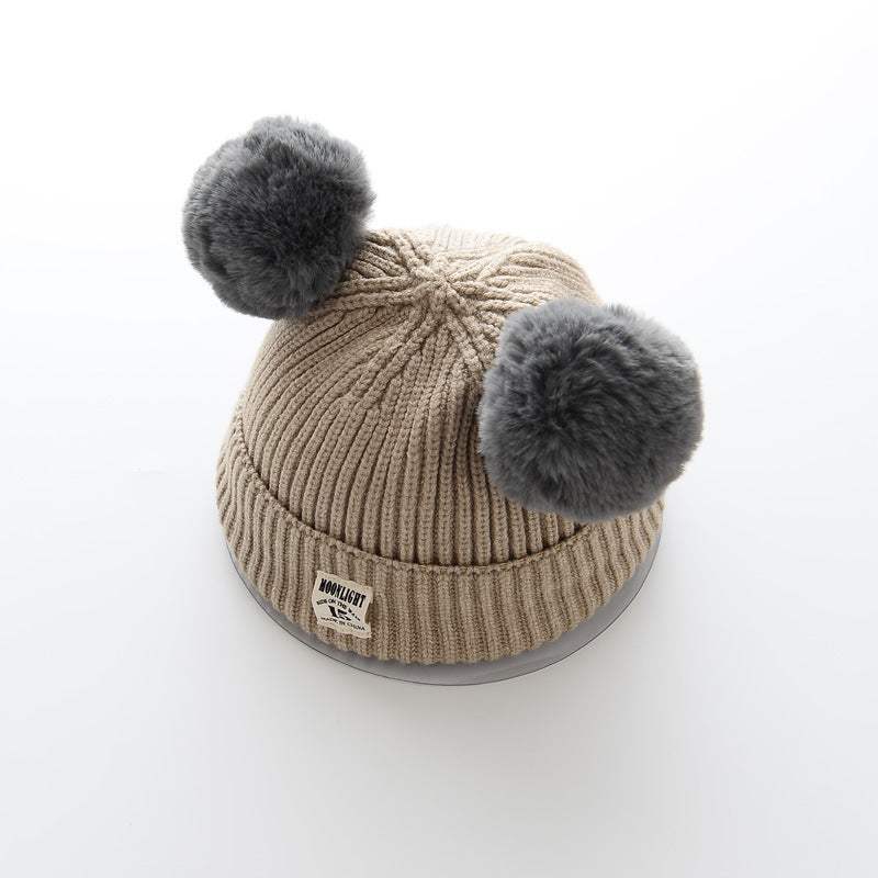 Baby Wool Cap | Plush Ball | Ages 6 Months To 3 Years