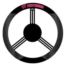 Wisconsin Badgers Steering Wheel Cover Mesh Style CO