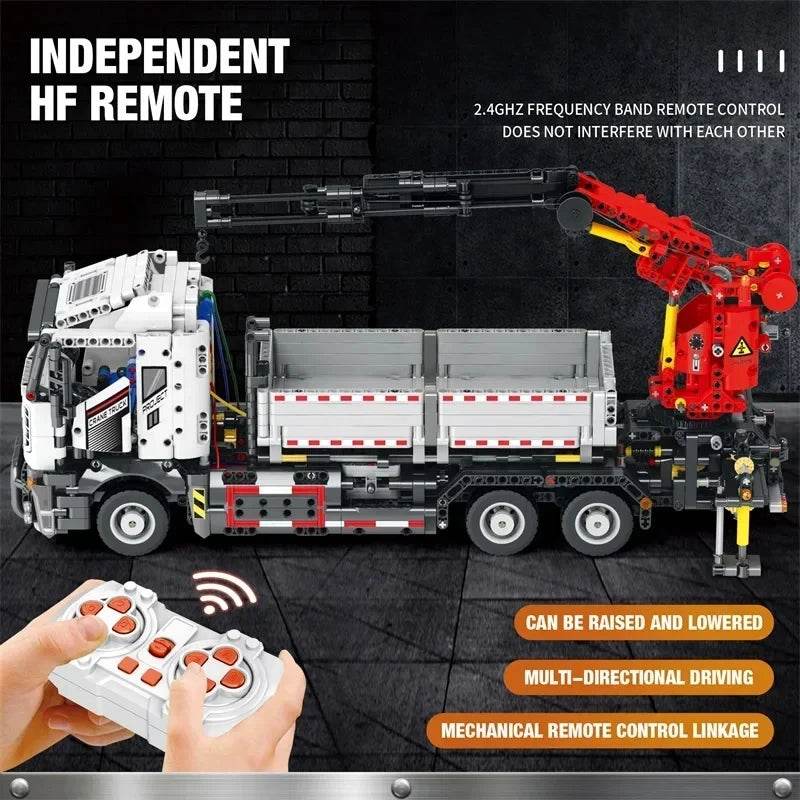 2328PCS Multifunctional Crane Truck Building Blocks RC Car - ToylandEU