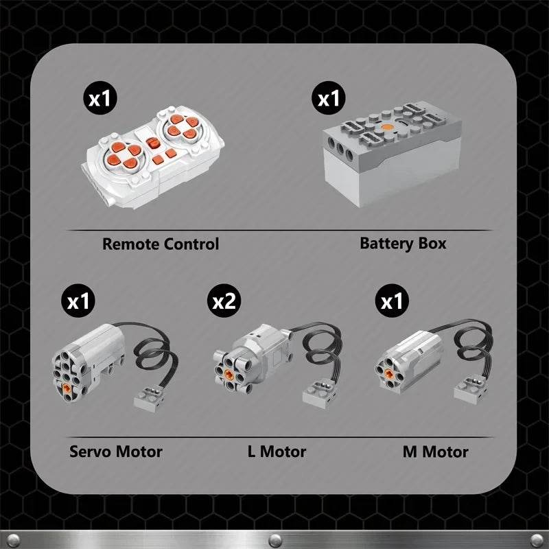 2328PCS Multifunctional Crane Truck Building Blocks RC Car - ToylandEU