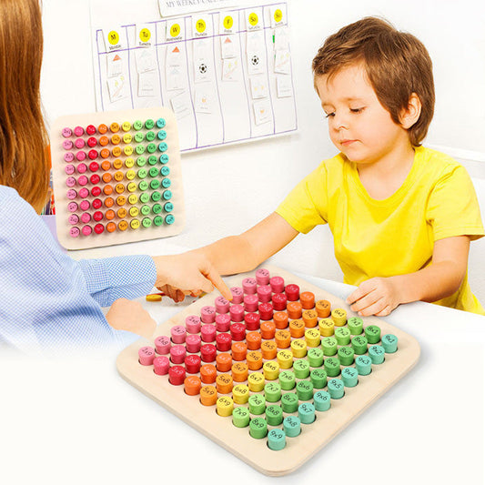 Wooden Multiplication Table Teaching Aid | Color Box
