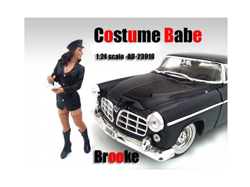 Costume Babe Brooke Figure For 1:24 Scale Models | Scale Figure | American Diorama | Collector Quality