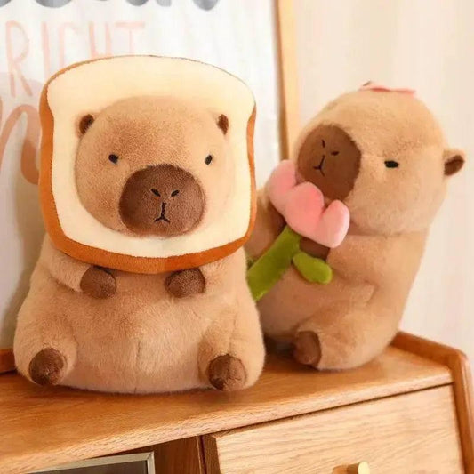  23CM Kawaii Anime Capybara Bread Plush Toy Creative Stuffed Animal Toast Doll Girl Birthday Gift -  ToylandEU™