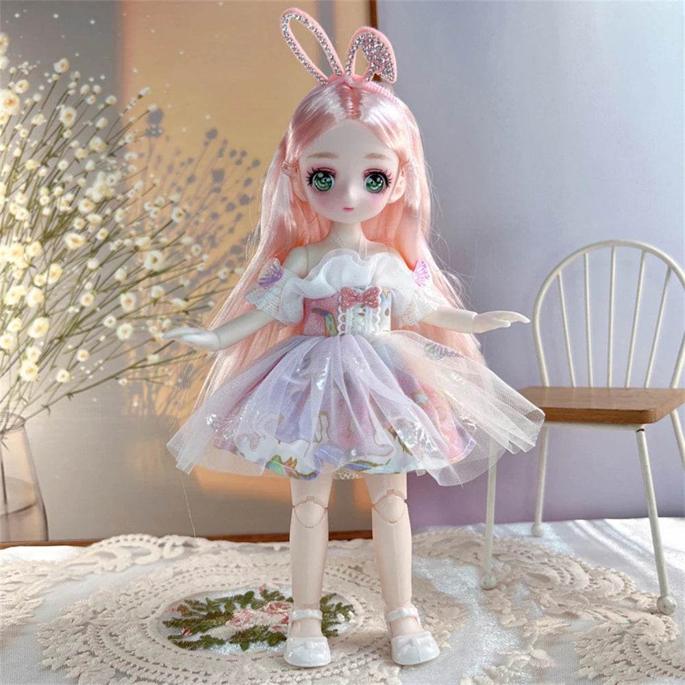 23cm BJD Doll and Clothing 3D Simulation Eyes DIY Toy Gift - ToylandEU