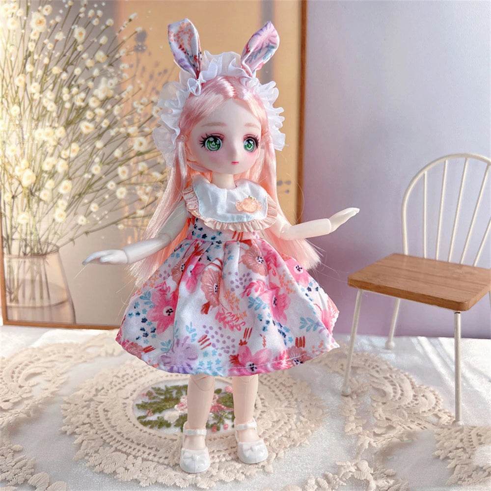 23cm BJD Doll and Clothing 3D Simulation Eyes DIY Toy Gift - ToylandEU