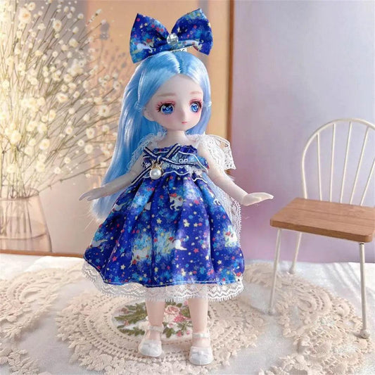  23cm BJD Doll with 3D Eyes and Clothing for Girls -  ToylandEU™