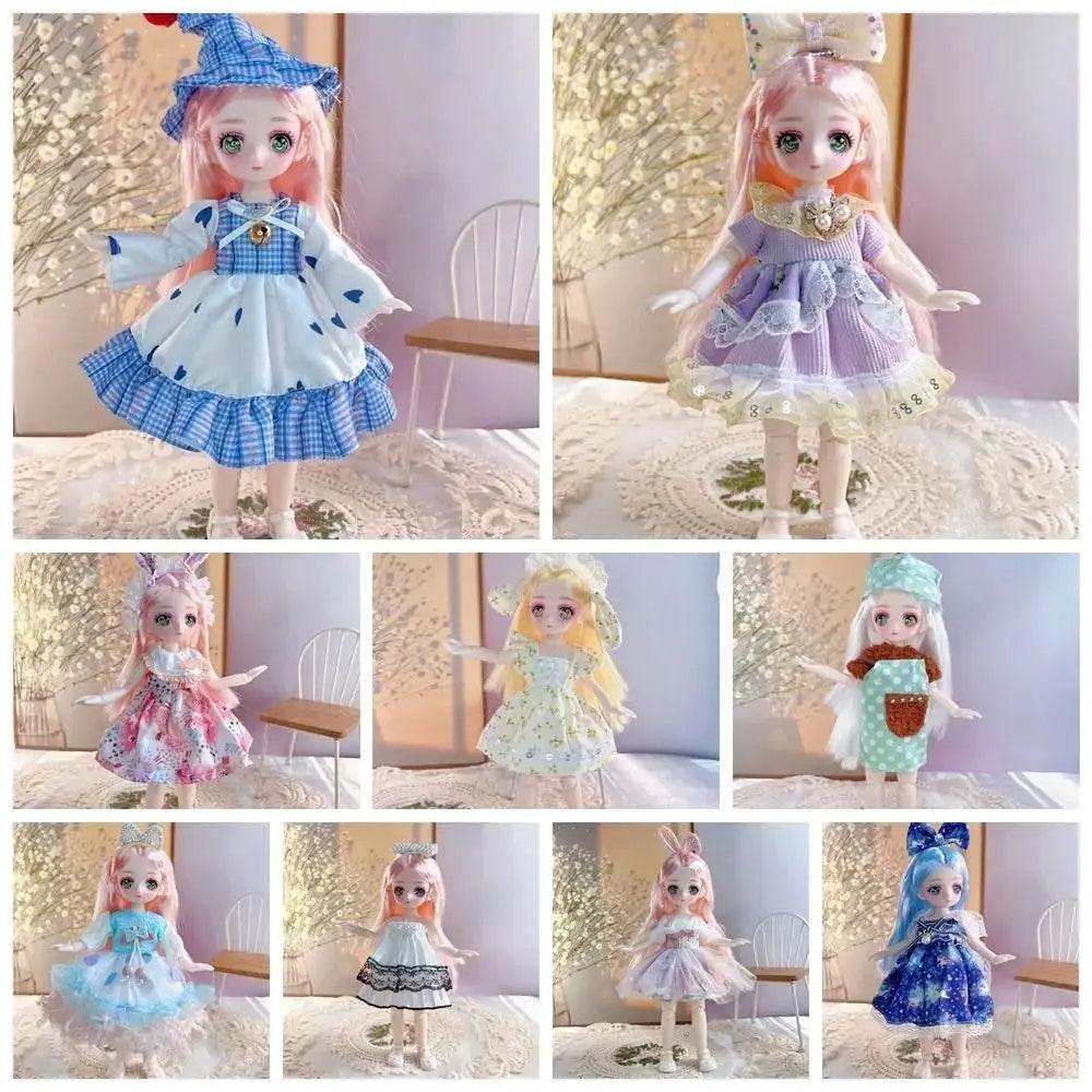  23cm BJD Doll with 3D Eyes and Clothing for Girls -  ToylandEU™