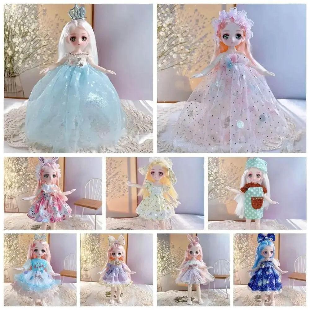  23cm BJD Doll with 3D Eyes and Clothing for Girls -  ToylandEU™