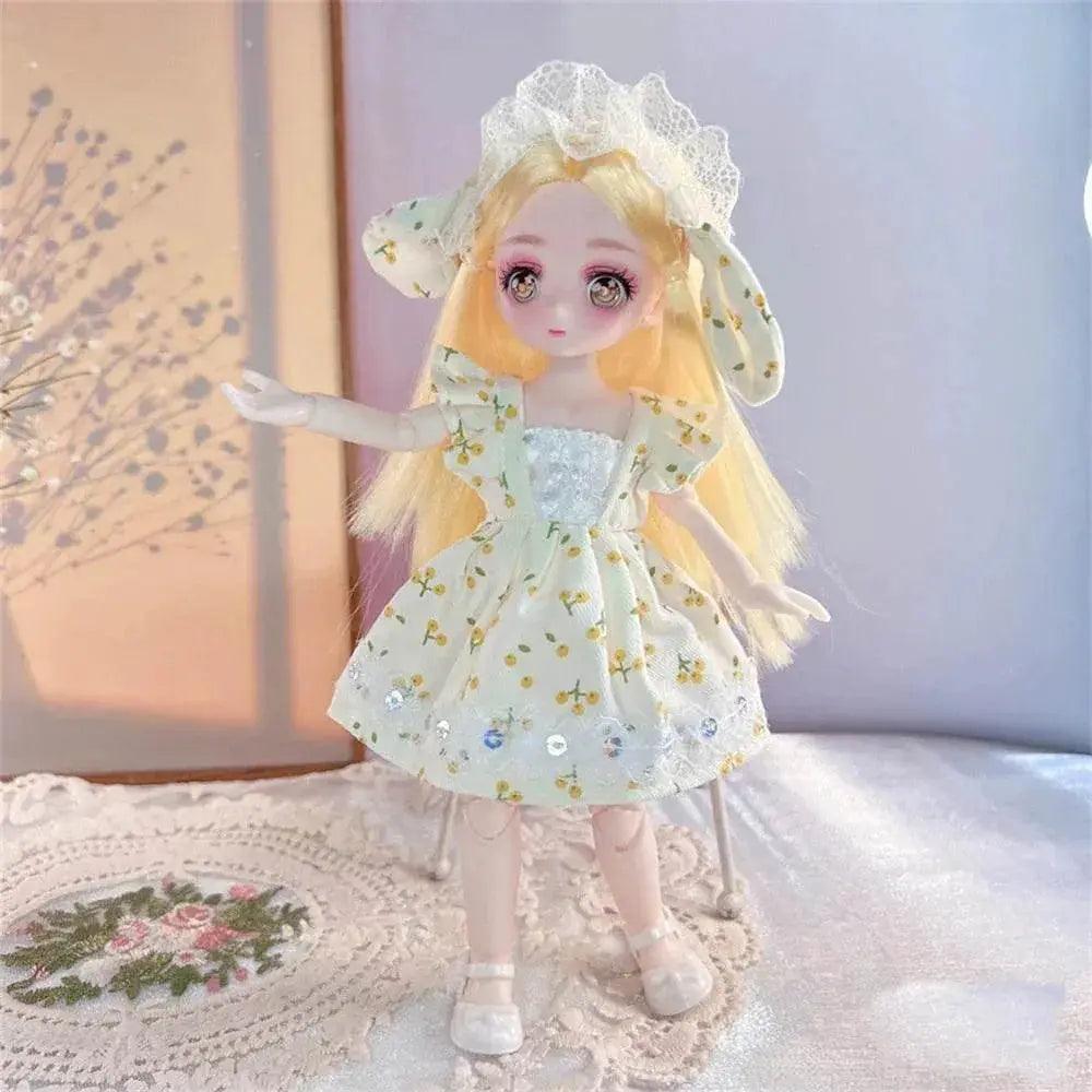  23cm BJD Doll with 3D Eyes and Clothing for Girls -  ToylandEU™