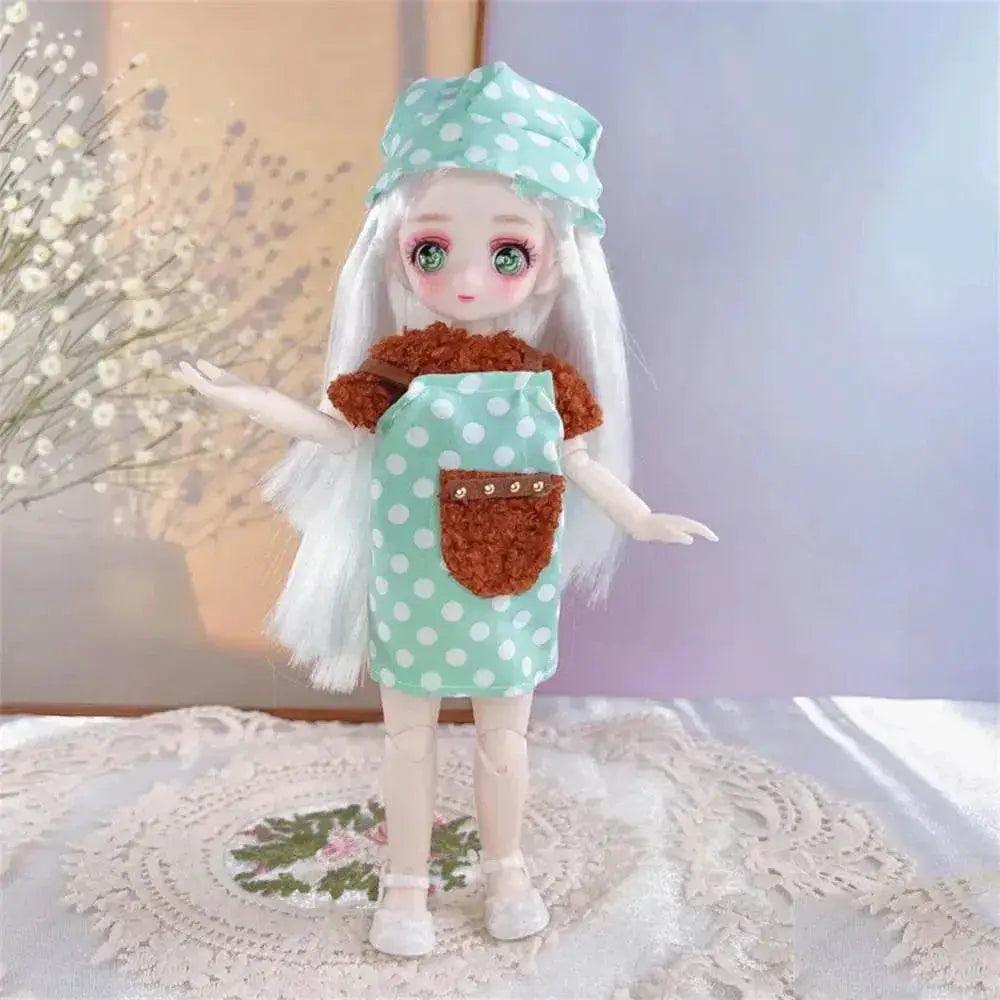  23cm BJD Doll with 3D Eyes and Clothing for Girls -  ToylandEU™