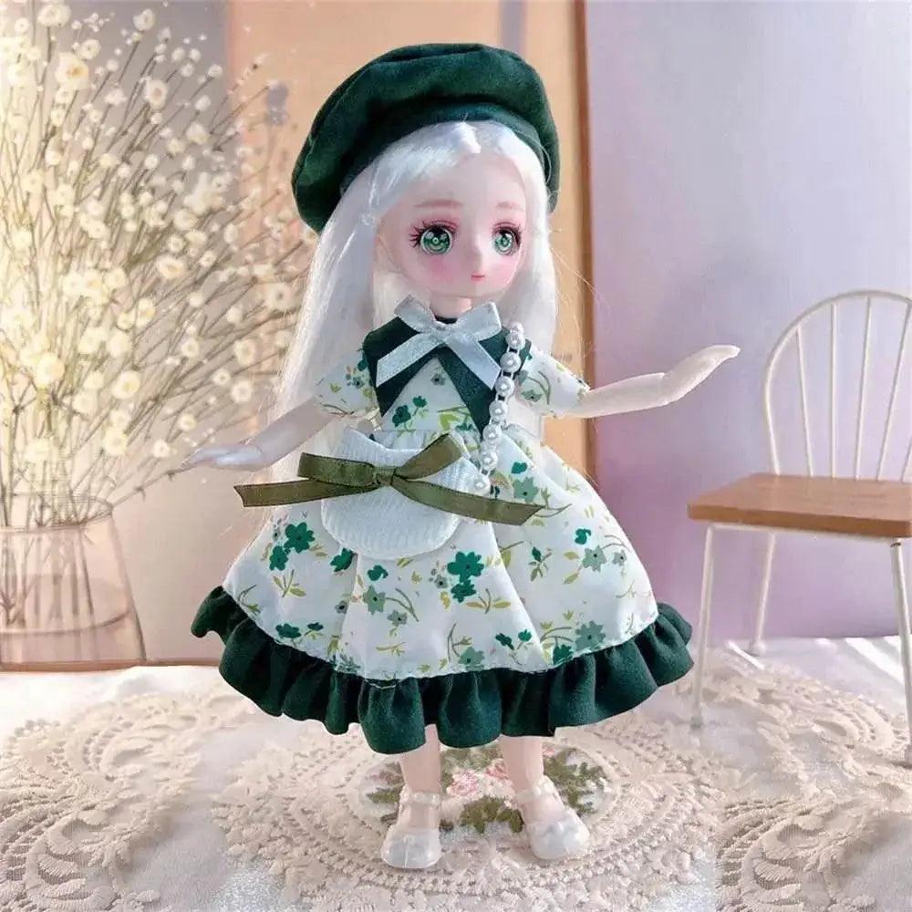  23cm BJD Doll with 3D Eyes and Clothing for Girls -  ToylandEU™