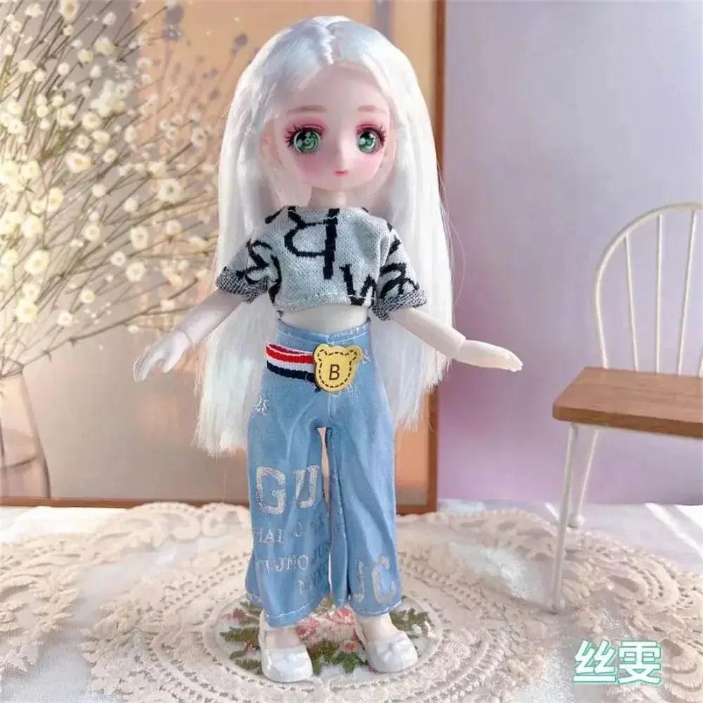  23cm BJD Doll with 3D Eyes and Clothing for Girls -  ToylandEU™