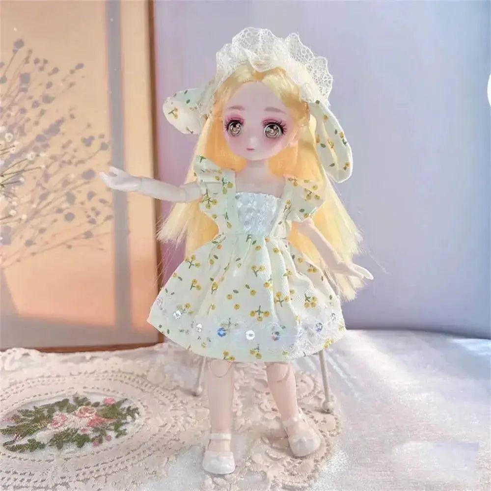  23cm BJD Doll with 3D Eyes and Clothing for Girls -  ToylandEU™
