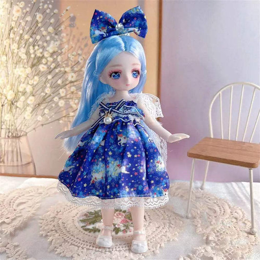  23cm BJD Doll with 3D Eyes and Clothing for Girls -  ToylandEU™