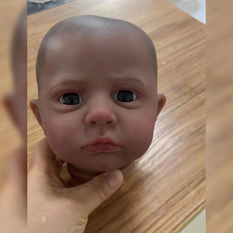 24 Inch Baby Cameron DIY Reborn Doll Kit Brown and Black - ToylandEU