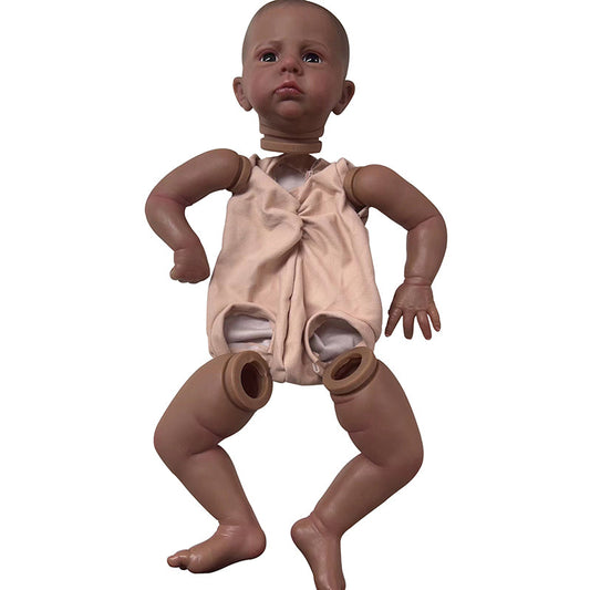 24 Inch Baby Cameron DIY Reborn Doll Kit Brown and Black