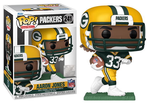 Aaron Jones Funko Pop NFL Figure With PopShield Protector