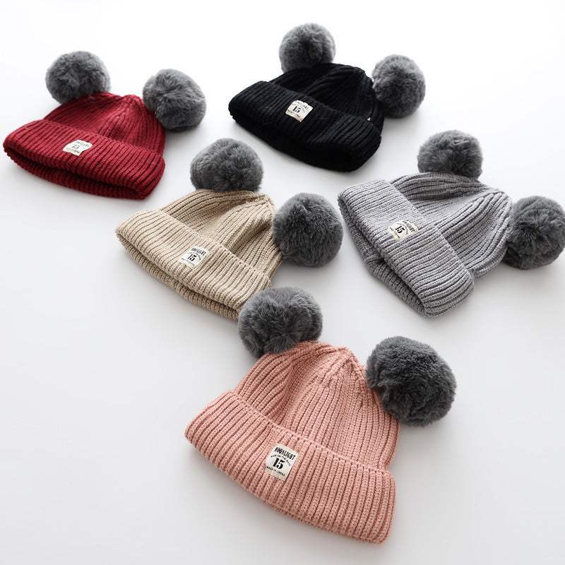 Baby Wool Cap | Plush Ball | Ages 6 Months To 3 Years