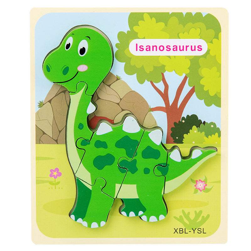 Wooden Dinosaur 3D Puzzle | Montessori