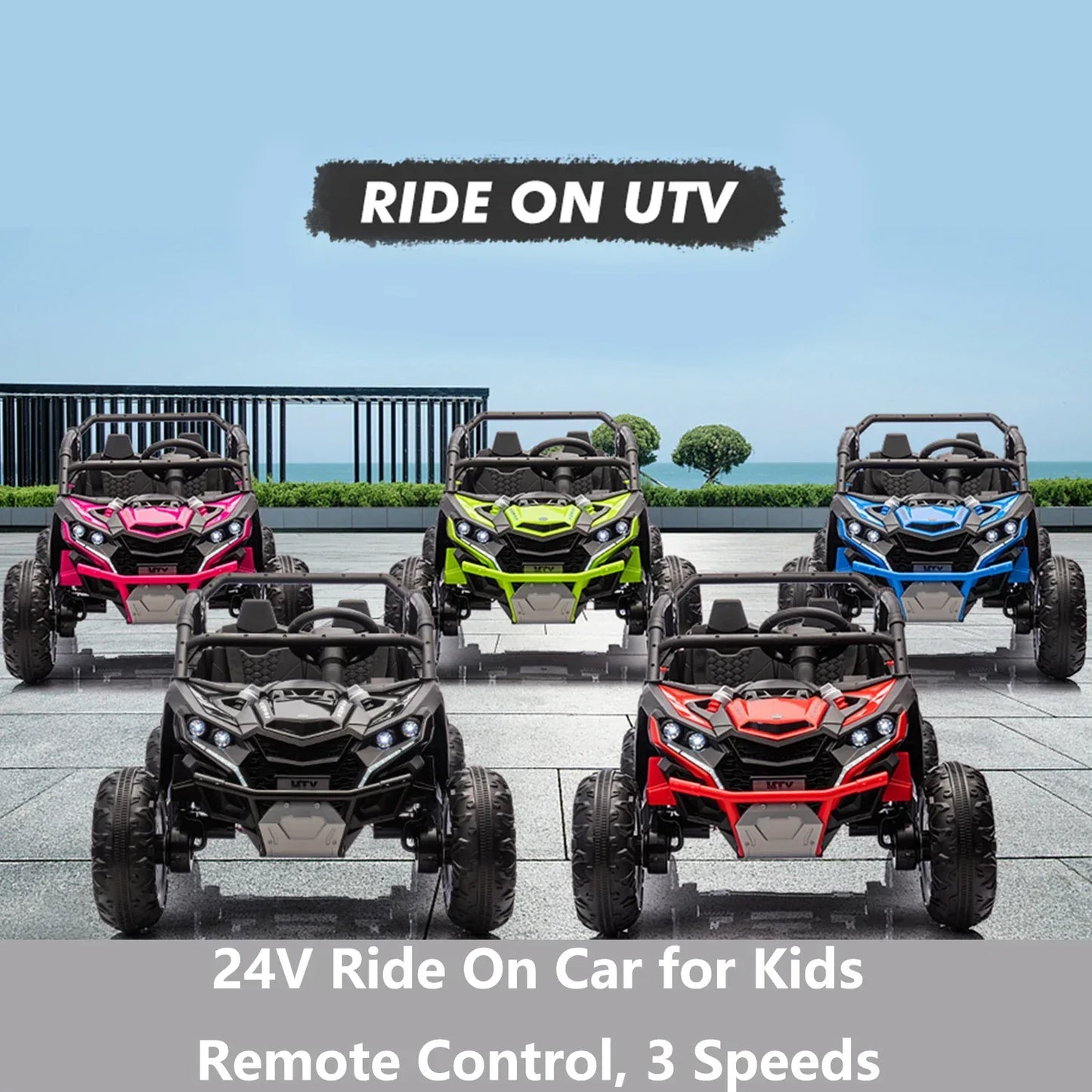24V Kids Ride On Car 4WD With Remote LED Illumination - ToylandEU