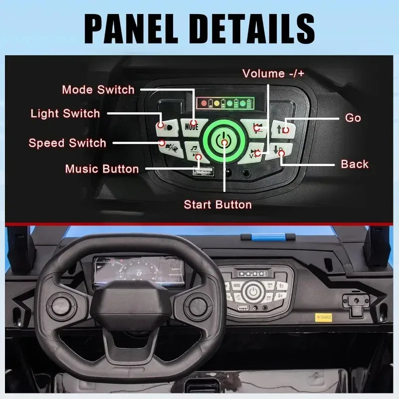 24V Police Ride On Car With Remote Control Smooth Ride - ToylandEU