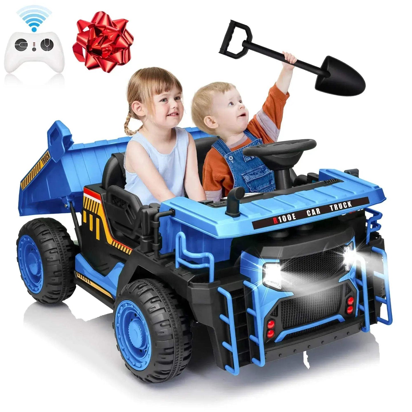  24V Remote Control Ride On Dump Truck Dual Seats -  ToylandEU™