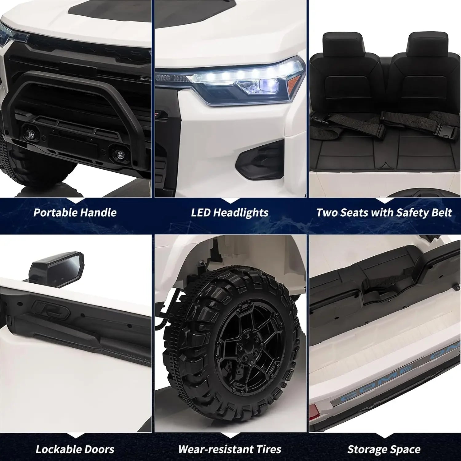 24V Two Seater Kids Ride On Truck With Remote Control - ToylandEU