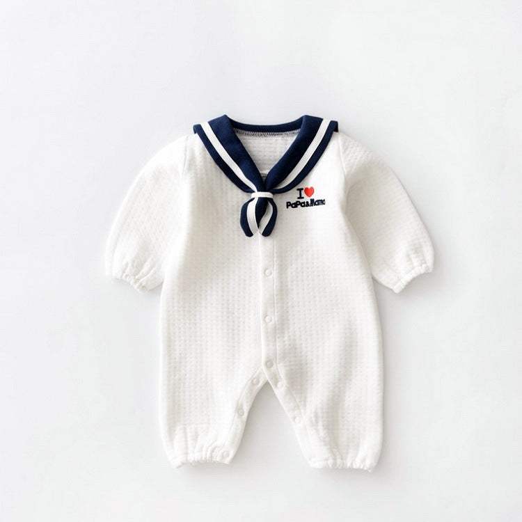 Baby Navy-Style Cotton Onesie | Class A