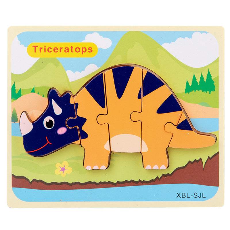 Wooden Dinosaur 3D Puzzle | Montessori