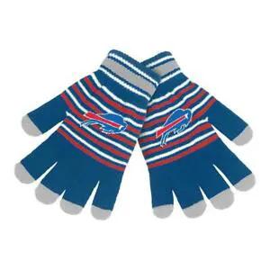 Buffalo Bills Gloves Knit Stripe Acrylic
