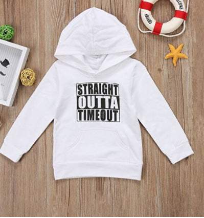 Kids' Hooded Letter Sweater Top | Ages 3-8