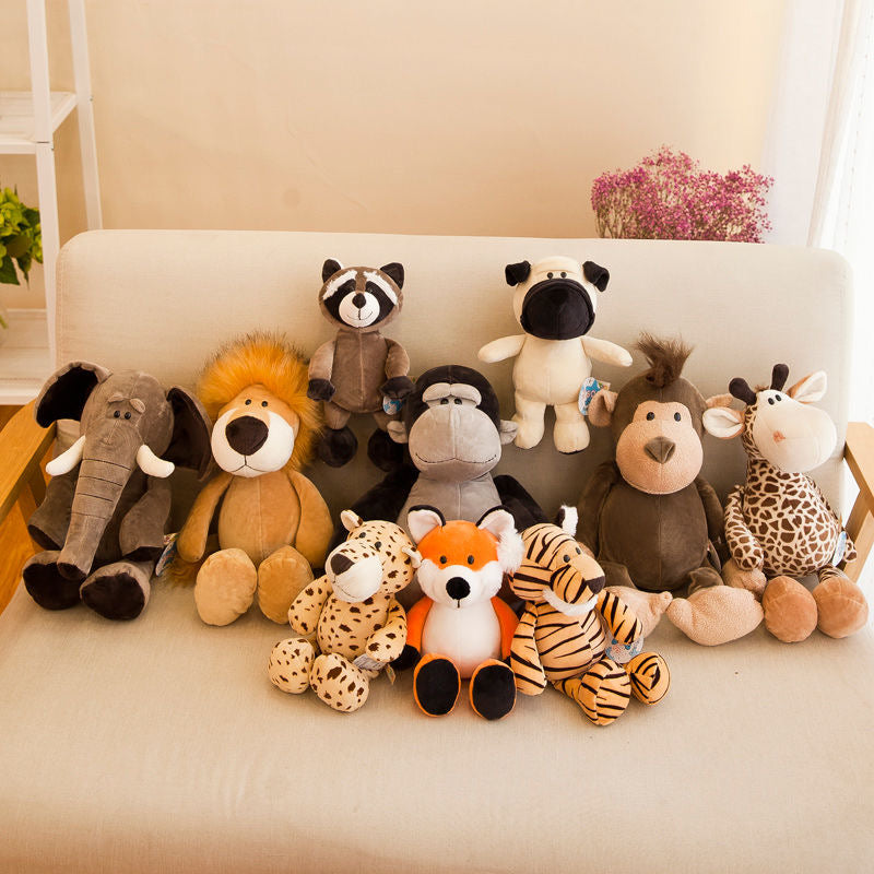 25cm 35cm Super Cute Stuffed Toys For Kids Sleeping Mate Jungle