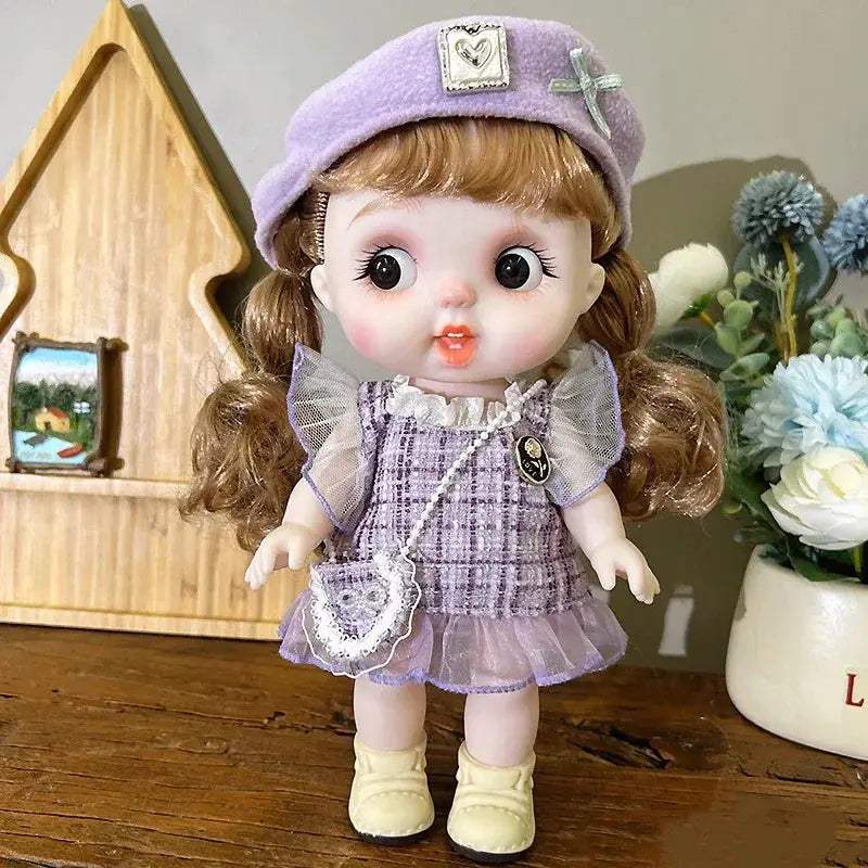 25cm Big Head Baby Doll For Girls Cute Reborn Gift - ToylandEU