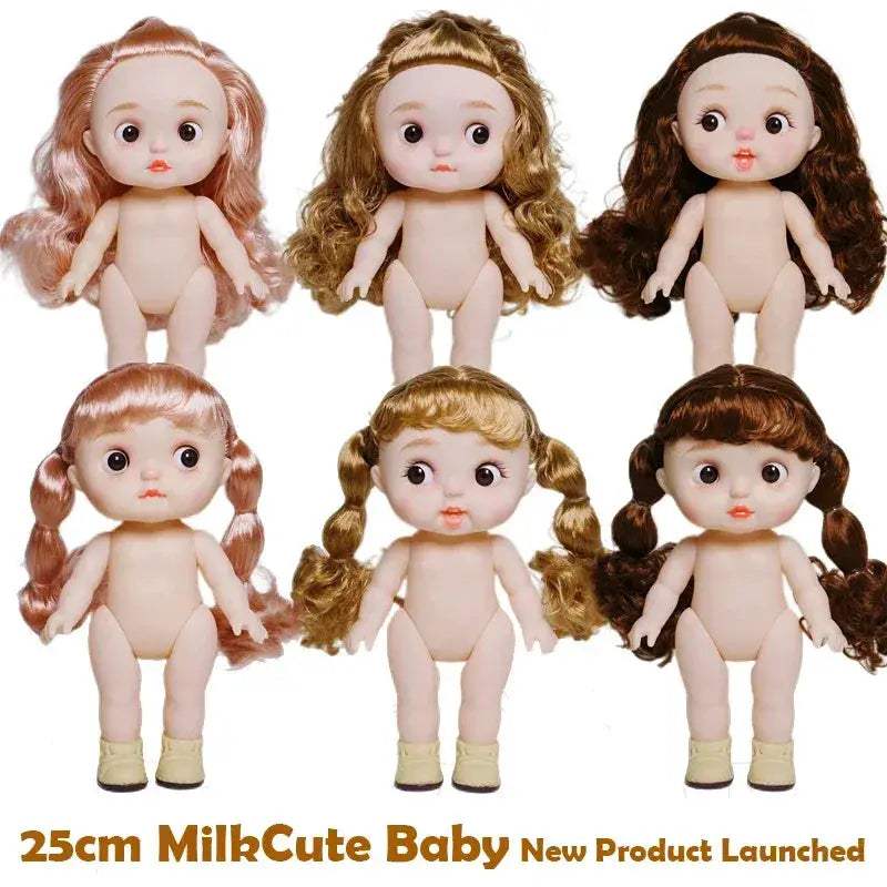 25cm Reborn Baby Doll For Girls Cute Big Head Design - ToylandEU