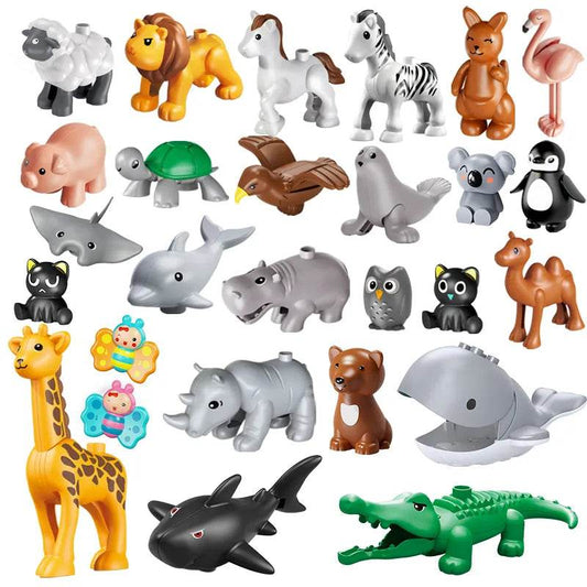 26-Piece Jumbo Farm Animal Building Blocks Set for Creative Play - ToylandEU