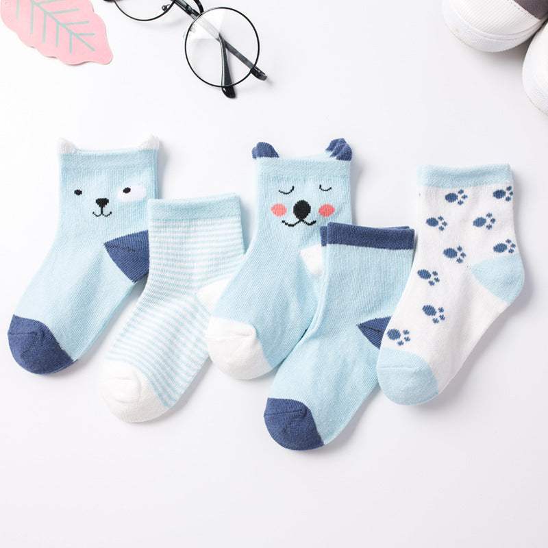 Baby Cartoon Combed Cotton Socks And Stockings | Jacquard