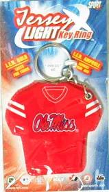 Mississippi Rebels Keychain Jersey Keylight CO