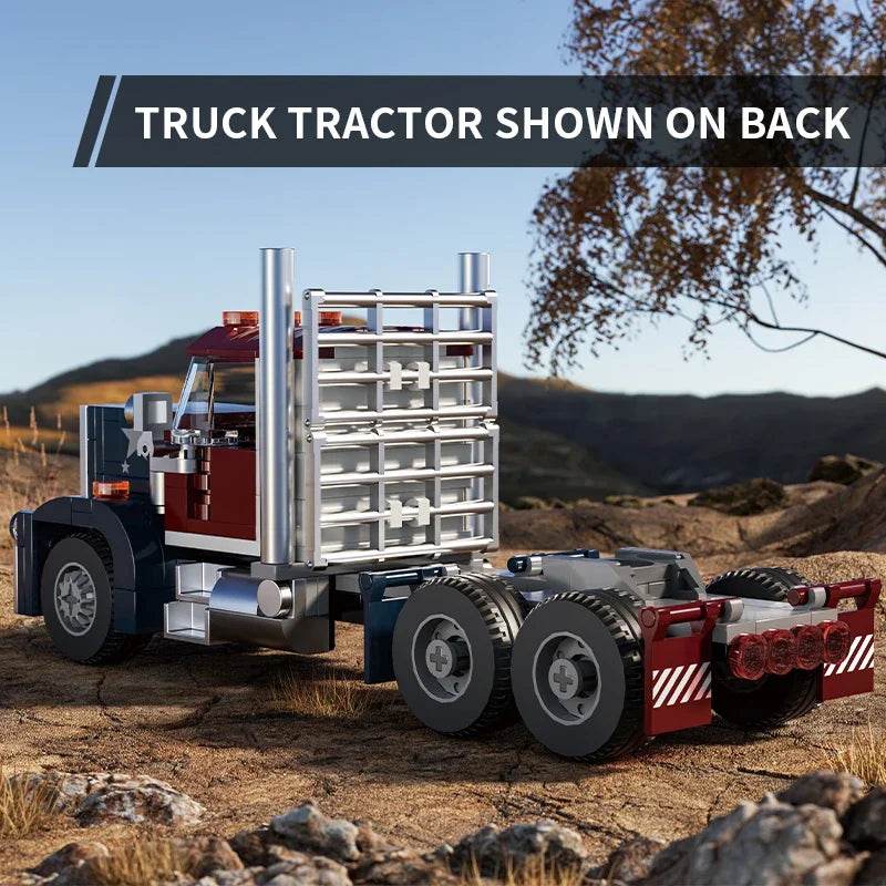268PCS American Truck Head Building Blocks DIY Toys For Kids - ToylandEU
