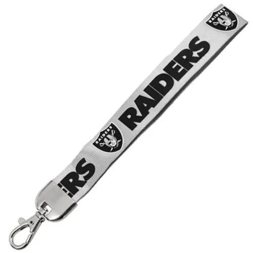 Las Vegas Raiders Lanyard Wristlet Style Silver