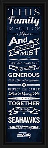 Seattle Seahawks Print 8x24 Family Cheer Style