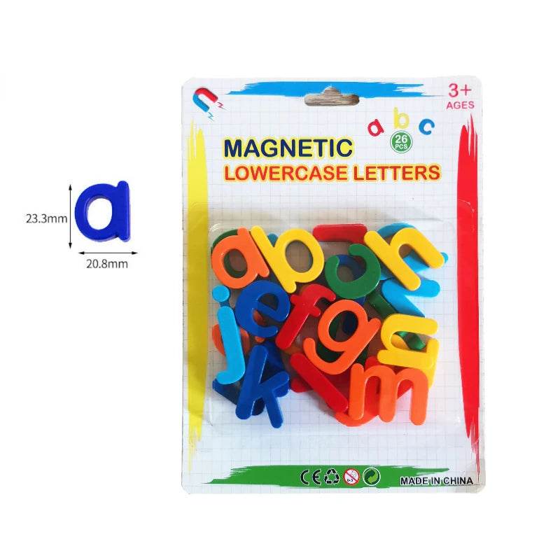 26pcs Magnetic Learning Alphabet Letters Plastic Refrigerator Stickers for Kids Spelling and Counting - ToylandEU
