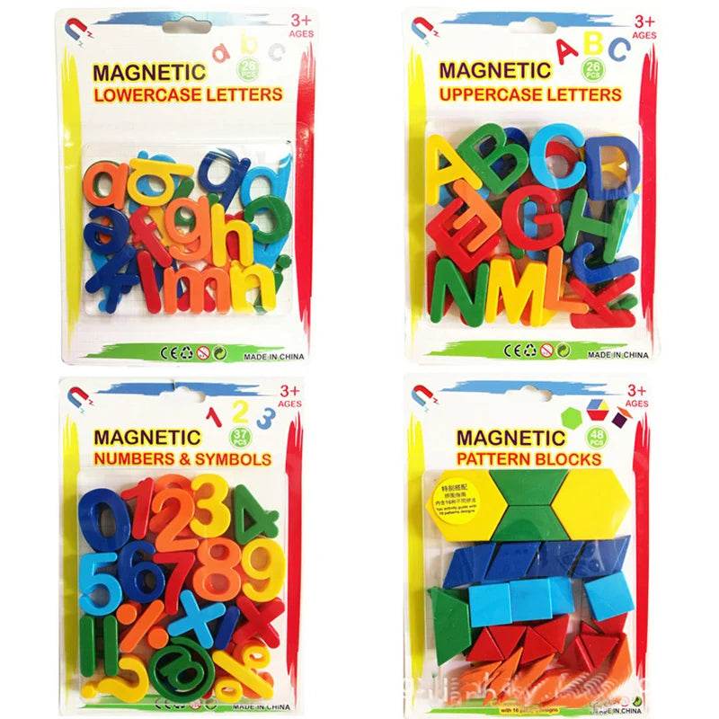 26pcs Magnetic Learning Alphabet Letters Plastic Refrigerator Stickers for Kids Spelling and Counting - ToylandEU