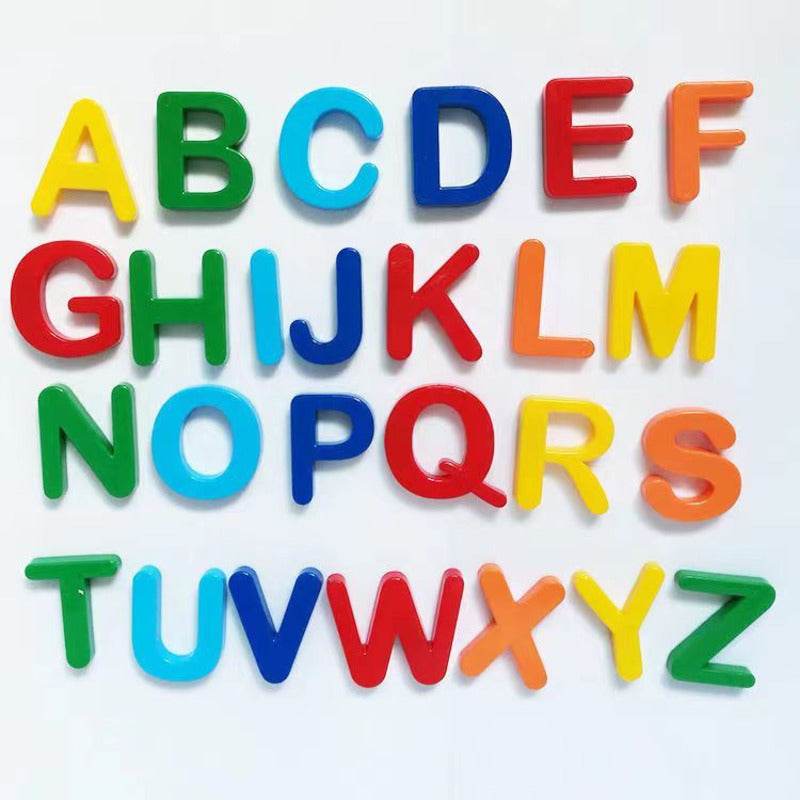 26pcs Magnetic Learning Alphabet Letters Plastic Refrigerator Stickers for Kids Spelling and Counting - ToylandEU